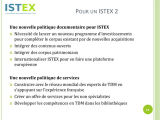 Jabes 2019 - Session plénière "ISTEX, et maintenant ?"