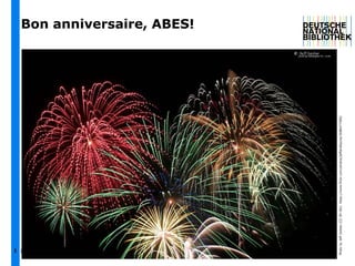 | 30 | Jusqu'où l'interopérabiliité est-elle nécessaire | Journées ABES 20 mai 20141
Bon anniversaire, ABES!
PhotobyJeffGolden(CCBY-SA):https://www.flickr.com/photos/jeffanddayna/3688477585/
 
