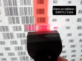 Dans un tableur :
 EAN13 / Cote
 
