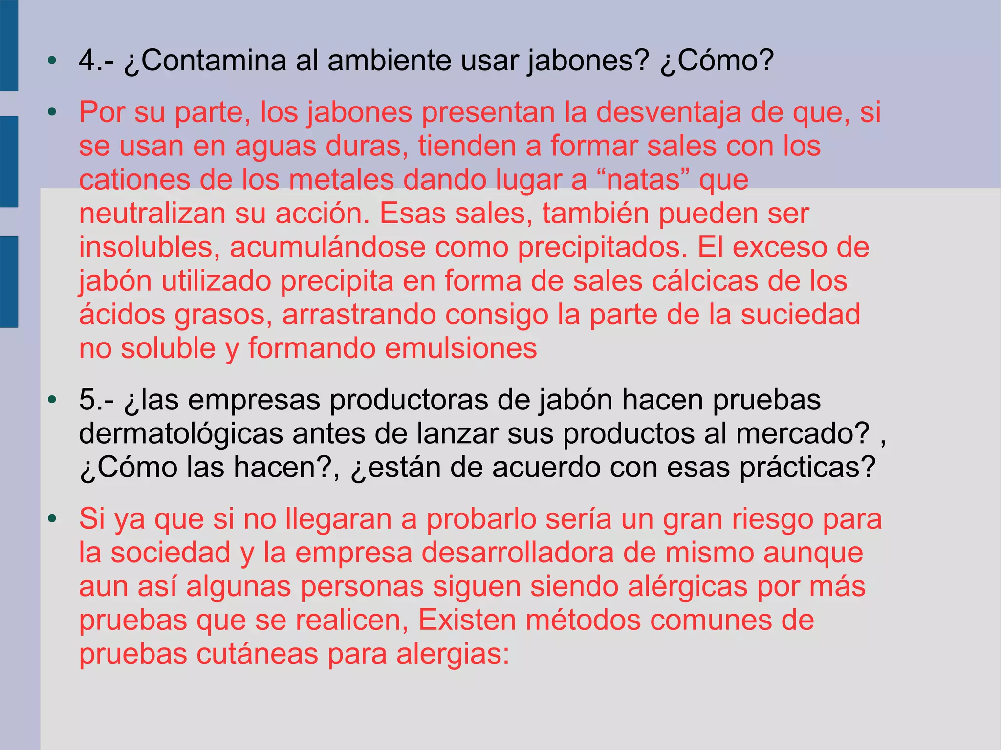 Jabon quimica | ODP