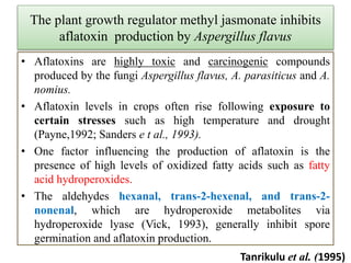 Role of Jasmonic acid in plant development and defense responses | PPTX