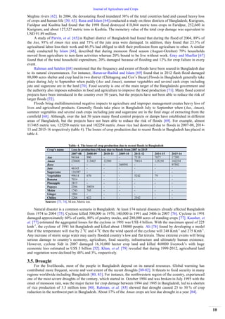 Impacts of Climate Change on Crop Production in Bangladesh: A Review | PDF