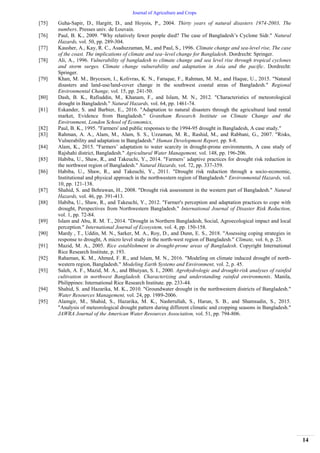 Impacts of Climate Change on Crop Production in Bangladesh: A Review | PDF