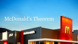 7980
McDonald’s Theorem
 
