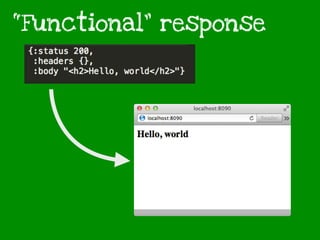 “Functional” response
 