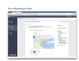 More Marketing w/ data
 