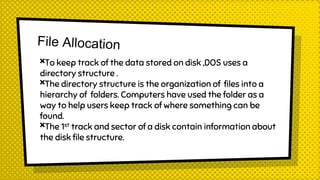 Disk and file operation | PPTX