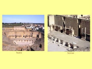 Al centre, sobre la calçada superior, té un Arc de Triomf. 