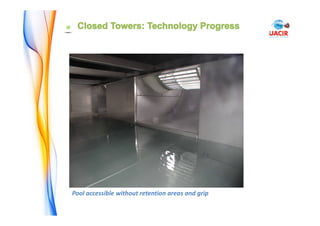 Pool accessible without retention areas and grip
 