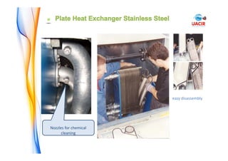 Nozzles for chemical
cleaning
easy disassembly
 
