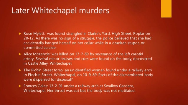 jack the ripper presentation from hell letter