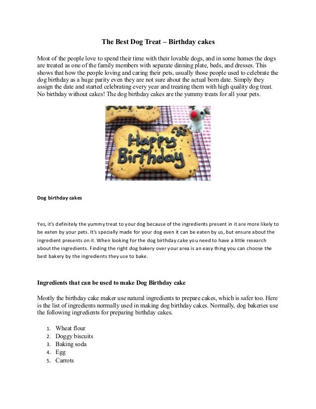 The Best Dog Treat Birthday cakes