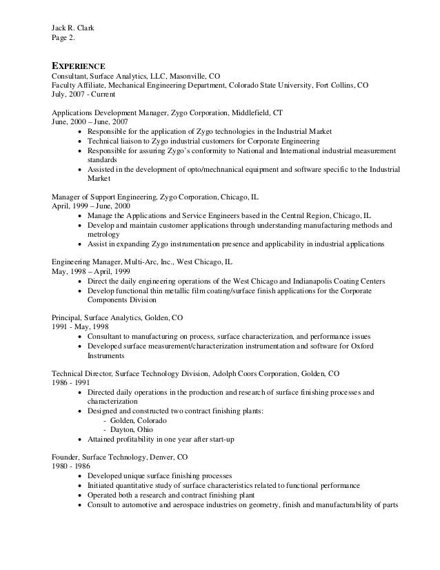 jack clark resume