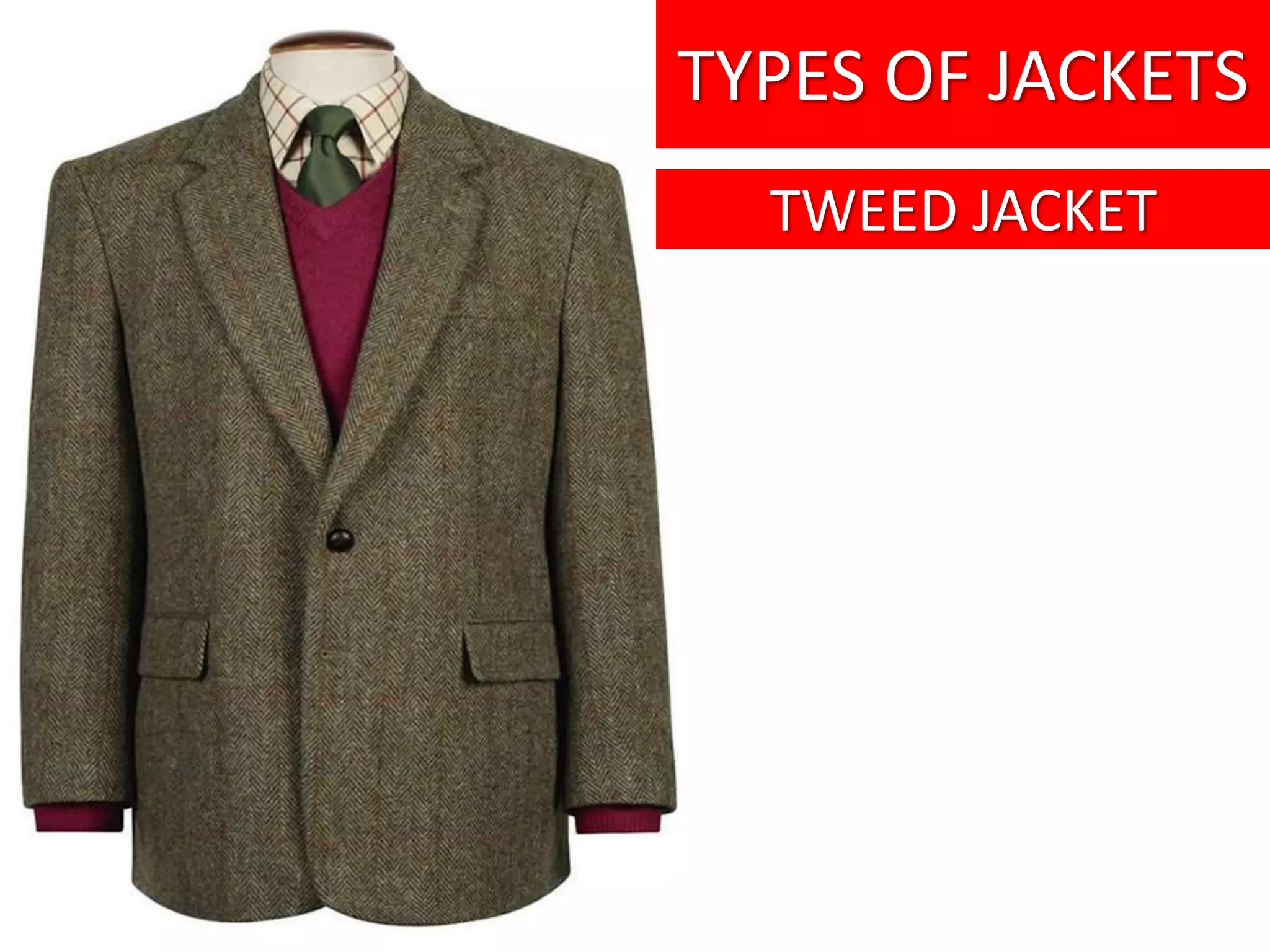 types of mens Jacket