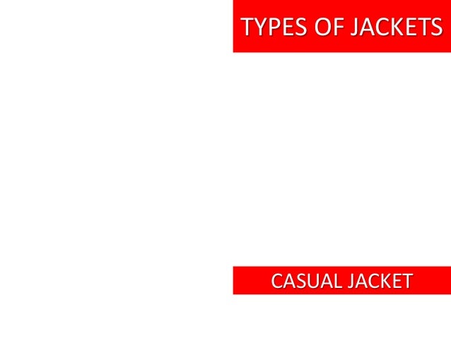 types of mens Jacket