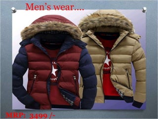 Men’s wear….
MRP: 3499 /-
 