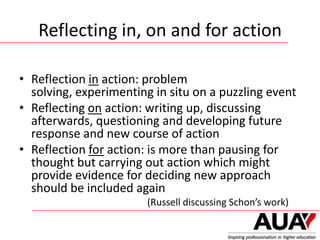 Development and Skills Conference 2013: Jackie Cawkwell - reflective ...