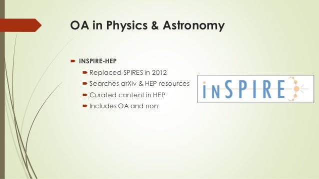 Information Literacy Open Access For Physics And Astronomy Graduate Information Literacy Open Access For Physics And Astronomy Graduate