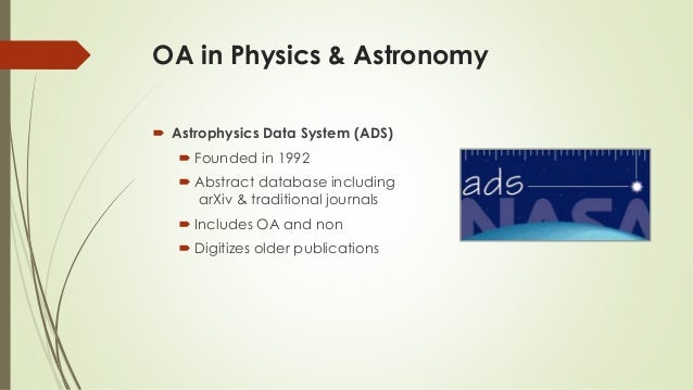 Information Literacy Open Access For Physics And Astronomy Graduate Information Literacy Open Access For Physics And Astronomy Graduate