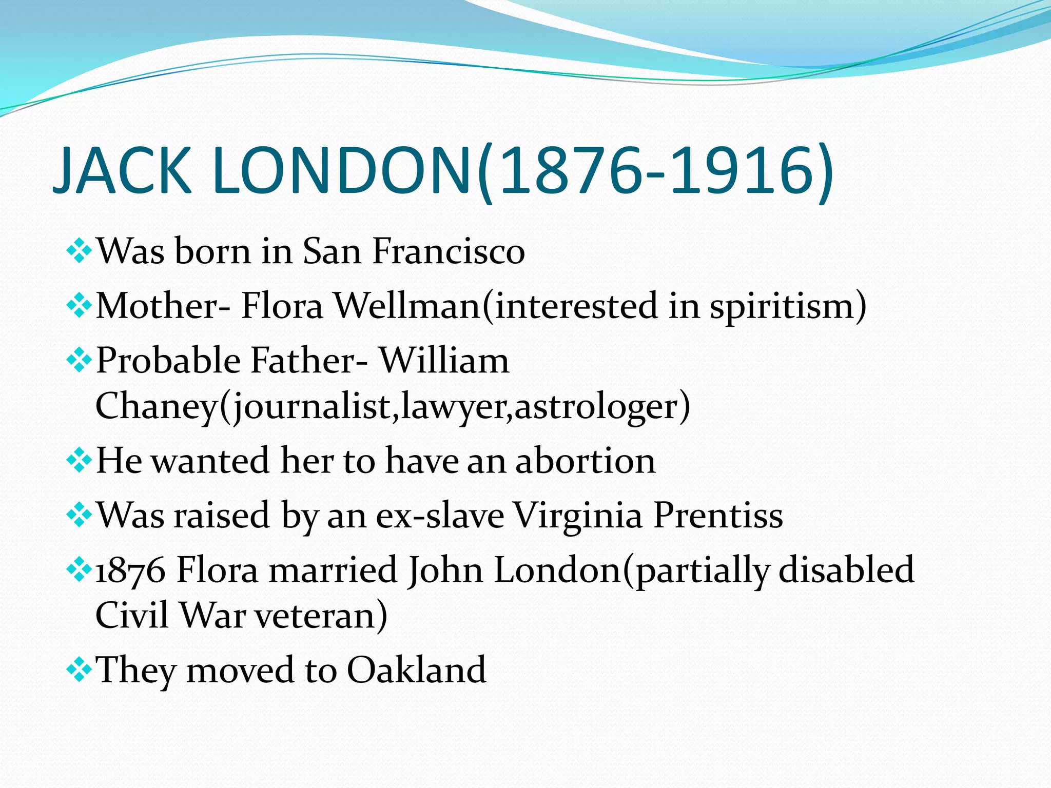 Jack London PPTX jack-london-pptx