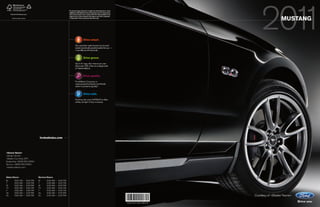 Jack Madden Ford - 2011 Ford Mustang Brochure