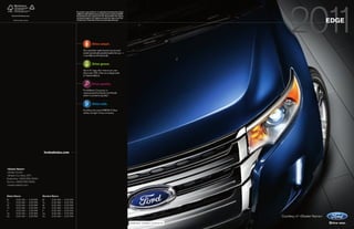 Jack Madden Ford - 2011 Ford Edge Brochure