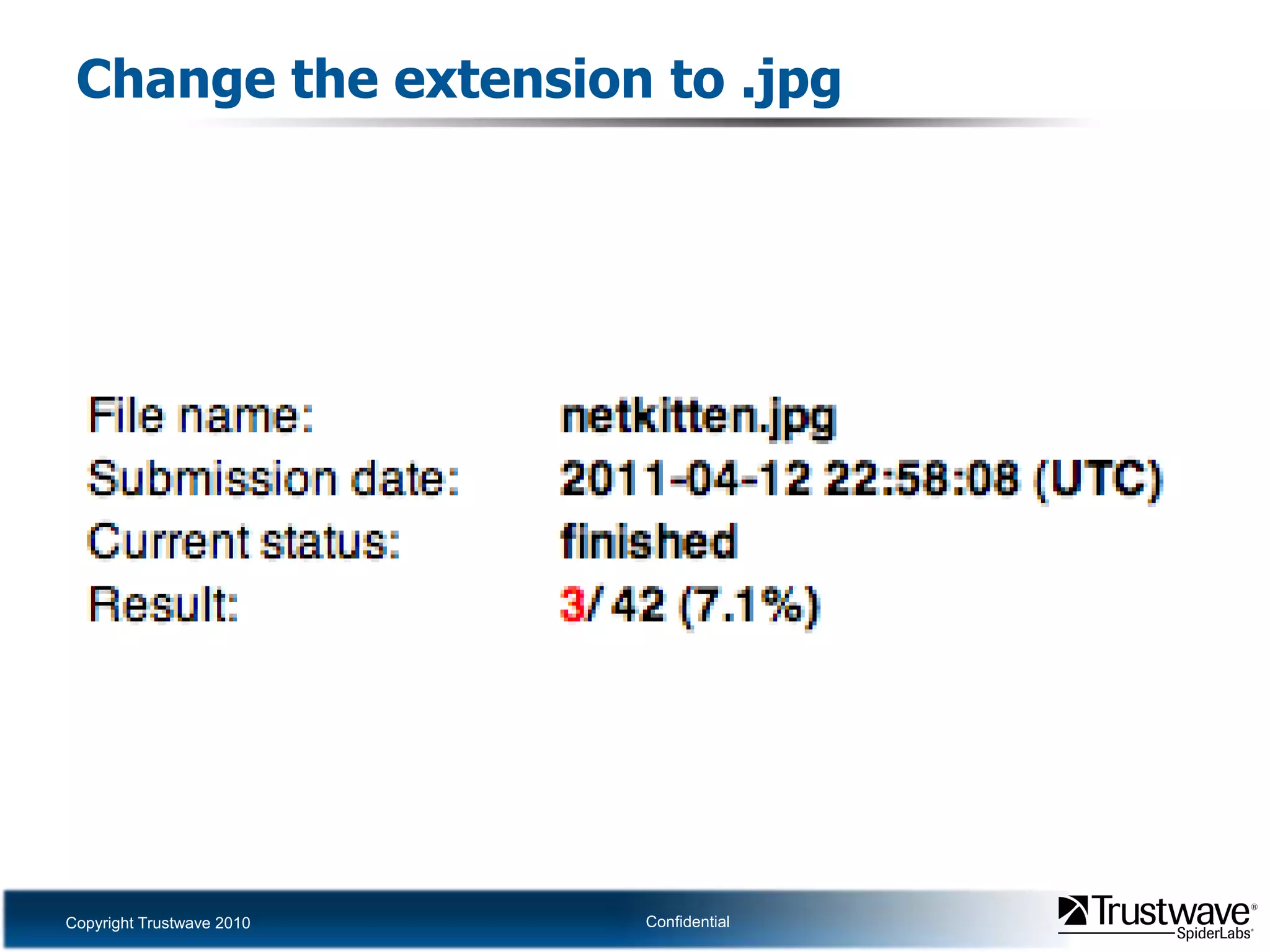 Change the extension to .jpg