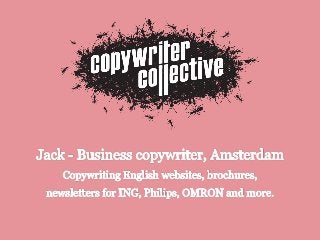 Business copywriter - Jack, Amsterdam