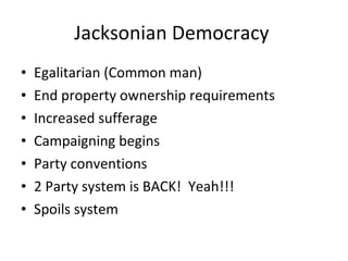 Jacksonian Democracy | PPT