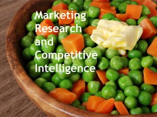 Marketing Research andCompetitiveIntelligence 