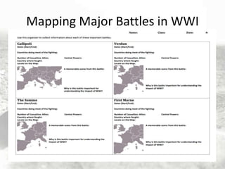 Mapping Major Battles in WWI

 