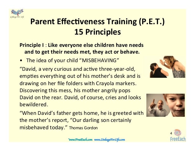 Parent effectiveness promo training
