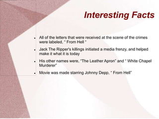 Jack the ripper | PPT