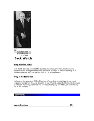 Jack welch
