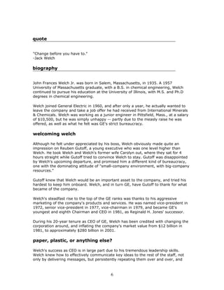Jack welch