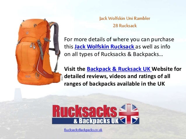 jack wolfskin rucksacks uk