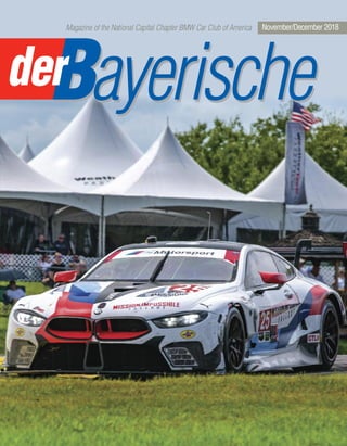 November/December 2018Magazine of the National Capital Chapter BMW Car Club of America
 