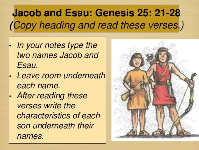 Jacob and Esau