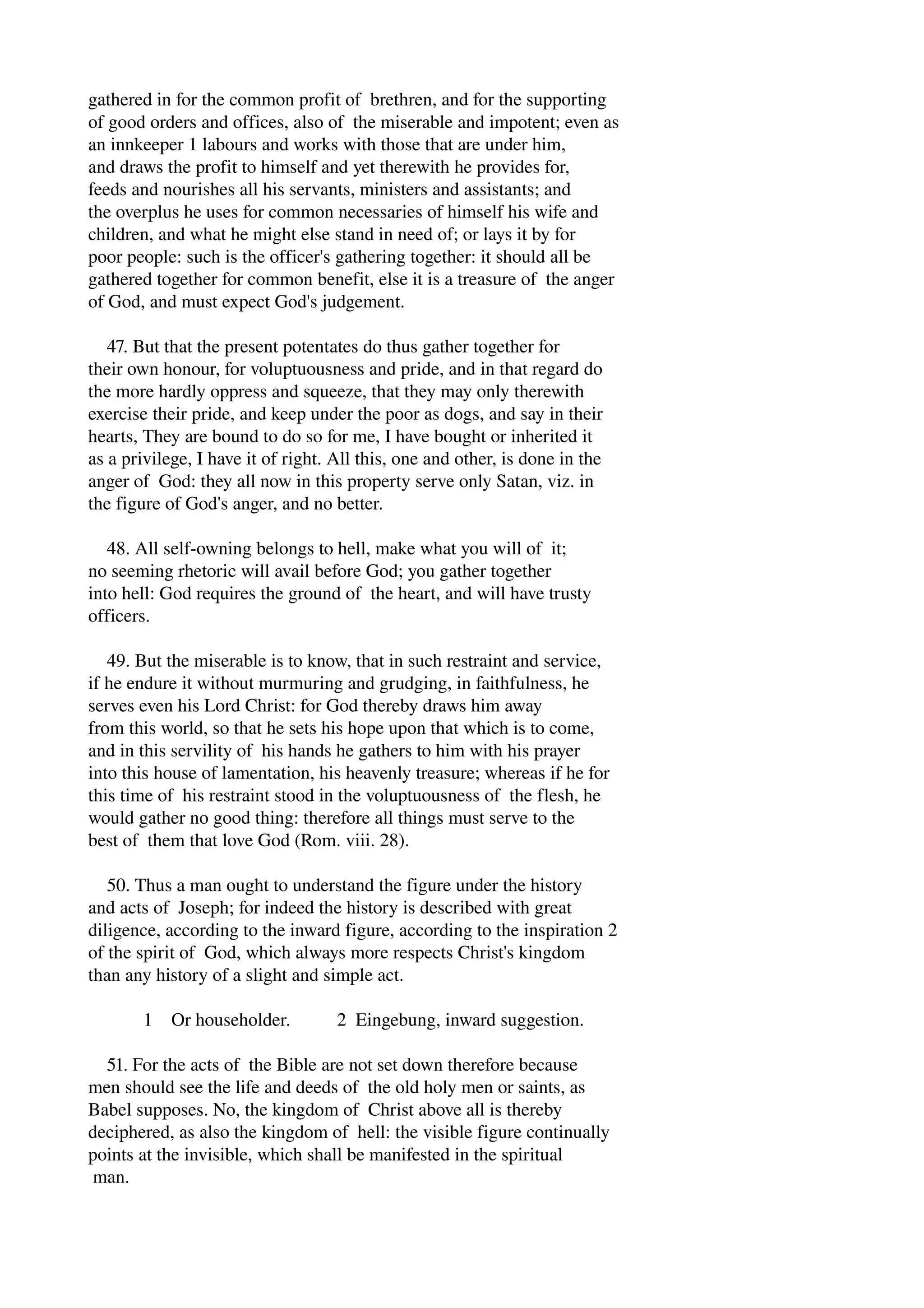 Jacob Boehmes Mysterium Magnum Part Two, Free eBook