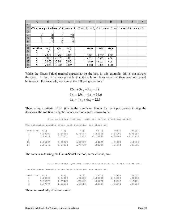 python gauss seidel python gauss seidel