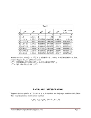Jacobi method and lagrange interpolation | PDF