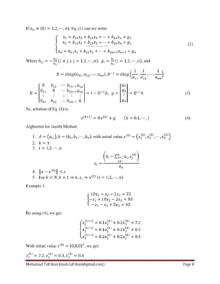 Jacobi method and lagrange interpolation | PDF