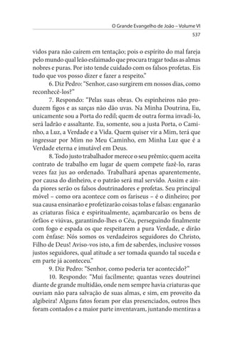 O Grande Evangelho de Joao - vol. 6 (Jacob Lorber)