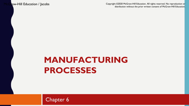 Manufacturing Process by Jacobs 5e Chapter 6 2019 edit | PPT