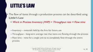 Little Process Guide Manufacturing Process by Jacobs 5e Chapter 6 2019 edit | PPTX