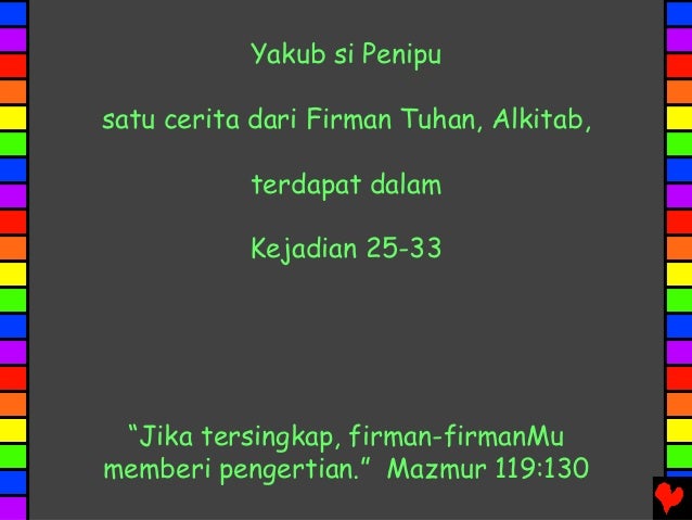 Jacob the deceiver indonesian