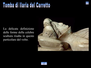 La delicata definizione
delle forme della celebre
scultura risalta in questo
particolare del volto.
 