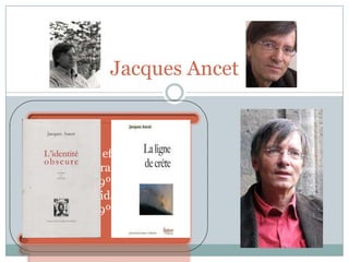 Jacques Ancet

Le travail effectué par:
-Mateus Ferraz, numéro 18,
9ºA
-Pedro Almeida, numéro 20,
9ºA

 
