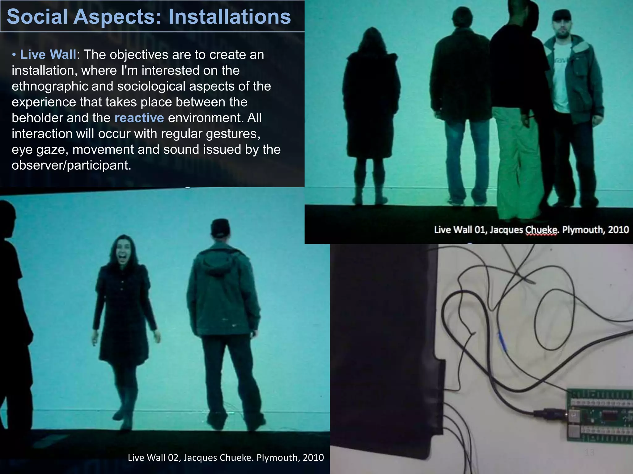 Perceptible Affordances in Digital ArtDigital Art [INTERFACE LAYER]OUTPUT- No Prior-Learning, besides knowledge of the world- ReactiveSYMBOLIC / SYNESTHESIC / ABSTRACTTUI/NUI/RBI/VR/AR/BMI/OUI [MODE OF INTERACTION LAYER]INPUT14