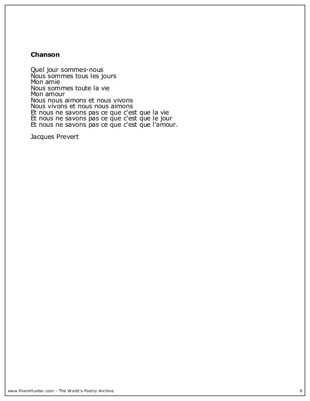 Jacques Prevert Poesies Jacques Prevert Poesies
